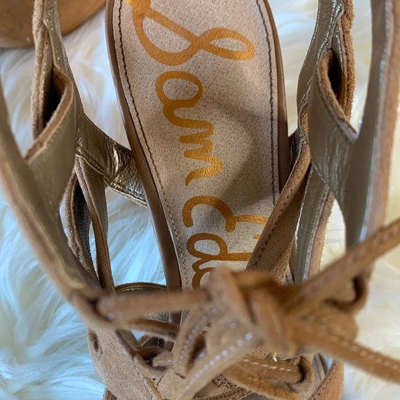 ***S0LD ON MERC. SAM EDELMAN YARDLEY LACE UP HEELS 8.5 Suede - Picture 9 of 16